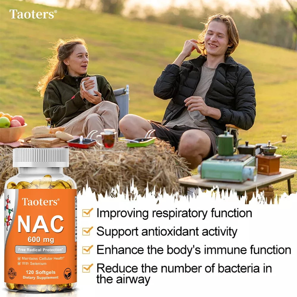 NAC Capsules 600mg – Antioxidant, Skin & Immune Support Dietary Supplement Qst