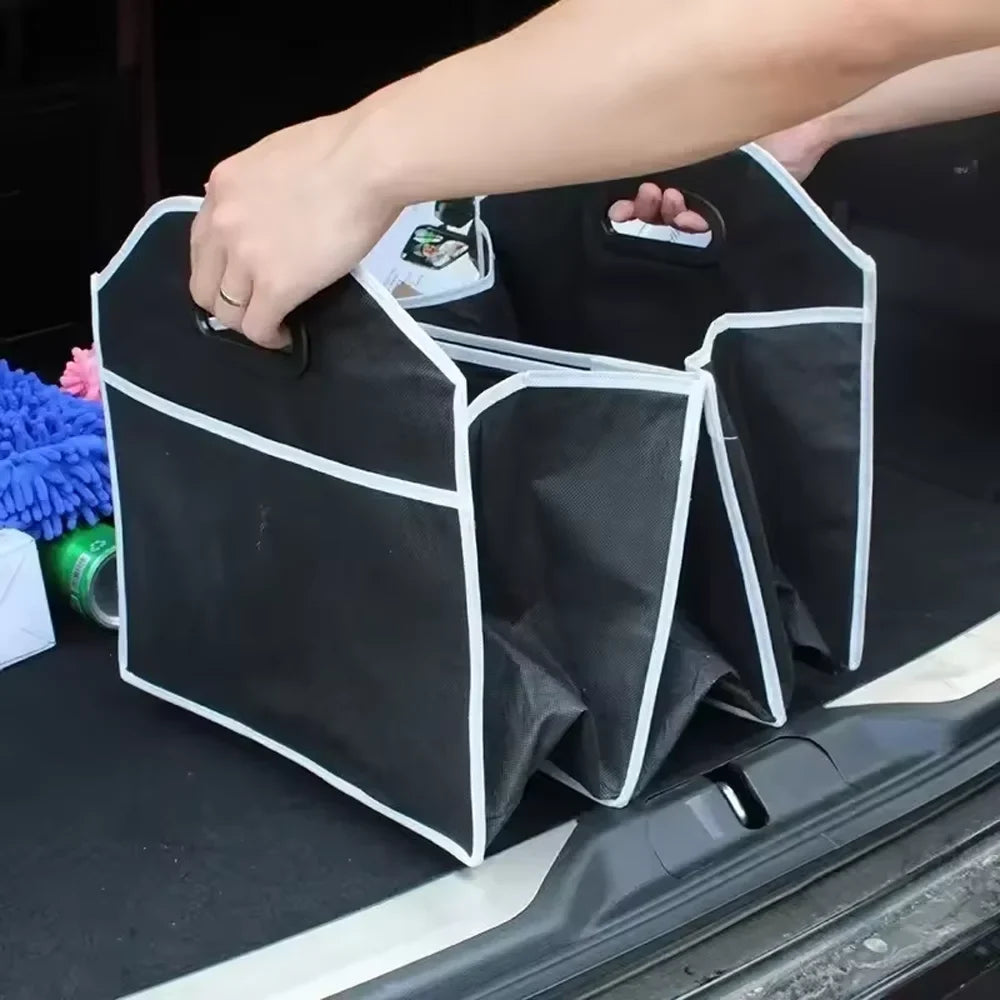 Foldable Car Trunk Organizer | Non-Woven Storage Box for SUV Car Trunk Organizer Qme