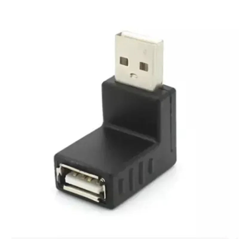 Mini USB 5-Pin 90° Right-Angle Adapter – Male to Female USB Angle Adapter Qme