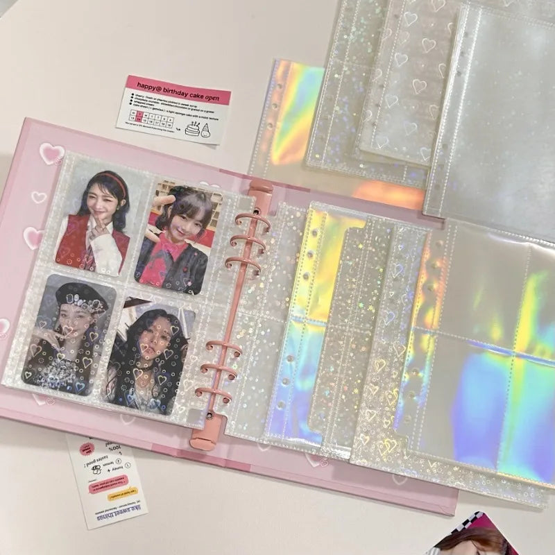 A5 Photocard Binder Sleeve 6-Ring Refill Inner Pages | Qme Photocard Binder Sleeve Qme