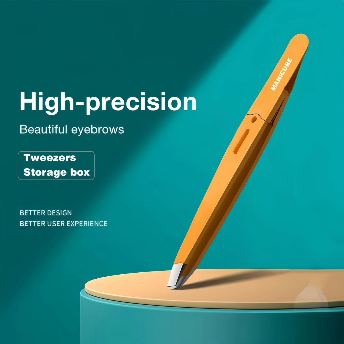 Professional Precision Slant Tip Tweezers | Stainless Steel Precision Tweezers Qme