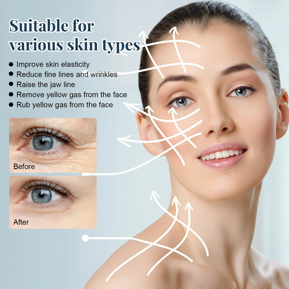 Eelhoe Protein Lifting Thread – Firming & Hydrating Face Serum Facial Lifting Serum Qst