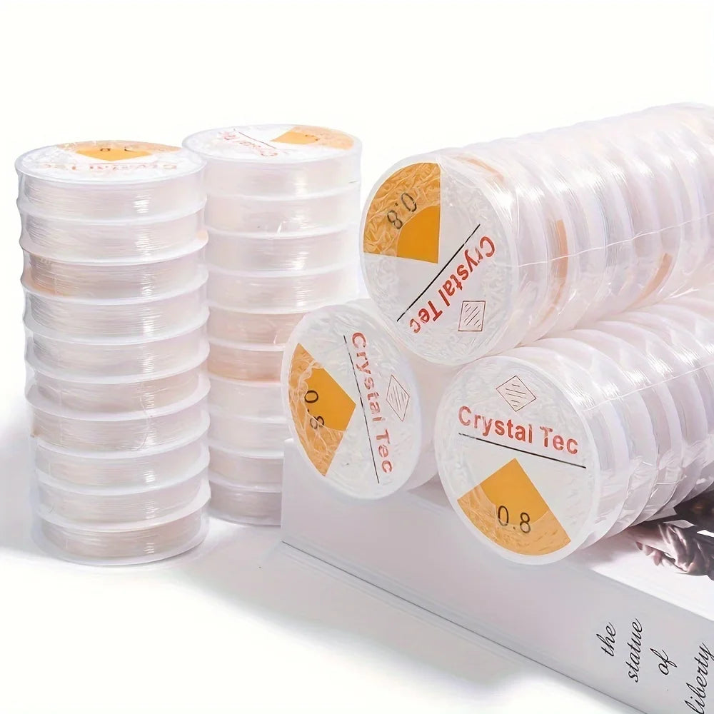 Transparent Crystal Elastic Cord for DIY Bracelet & Bead Making Jewelry Making Cord Qme