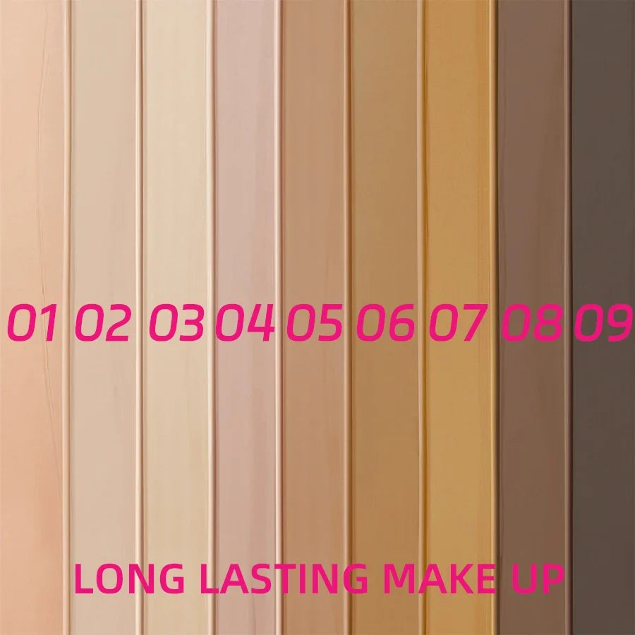 9 Shade Full Coverage Liquid Foundation Concealer Cushion Liquid Foundation Cushion Qme