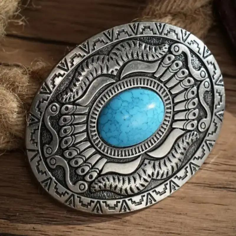 Western Belt Buckle – Vintage Cowboy Rodeo Silver | Men & Women Western Belt Buckle Qst A22