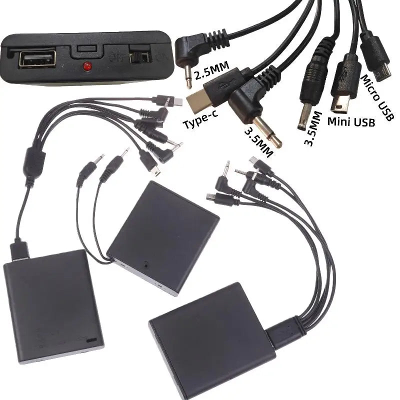 Electronic Lock Emergency Spare Battery Box – 2.5mm Plug 6V Lock Battery Accessory Qme