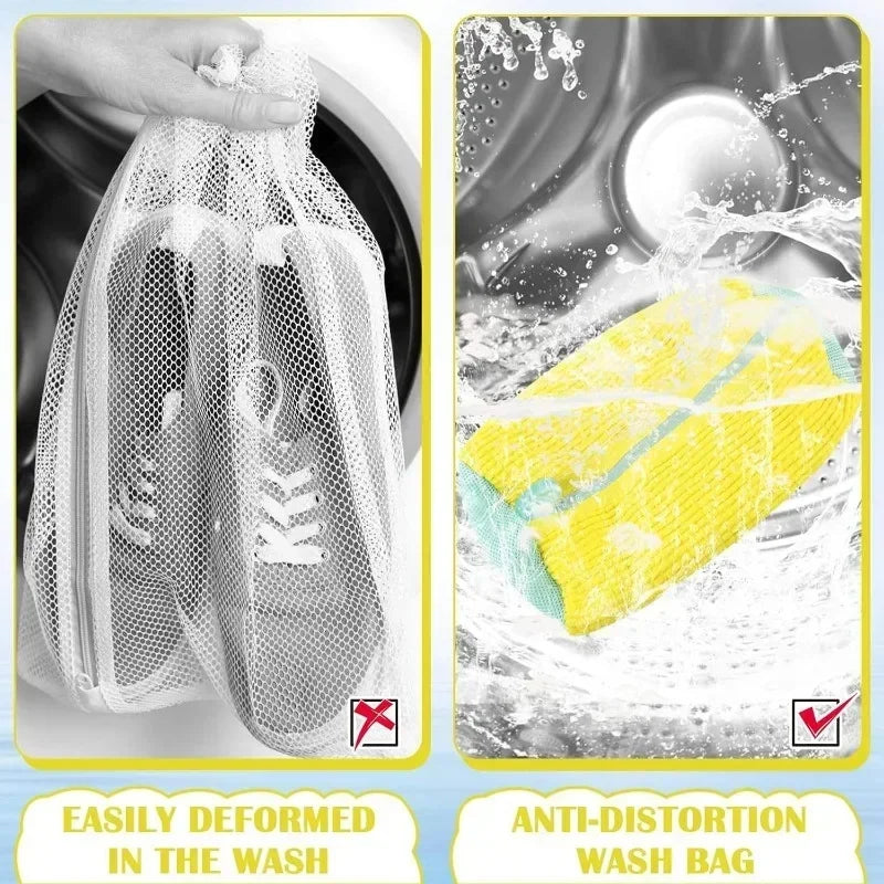 Shoe Laundry Bag with Zipper & Fluff Lining – 9 Colors Shoe Laundry Bag Qme
