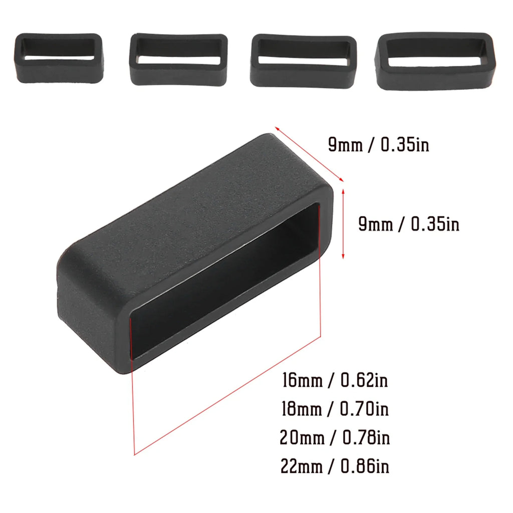 Silicone Watch Strap Safety Buckles 4-Pack | SWATCH Compatible Watch Strap Buckle Qme