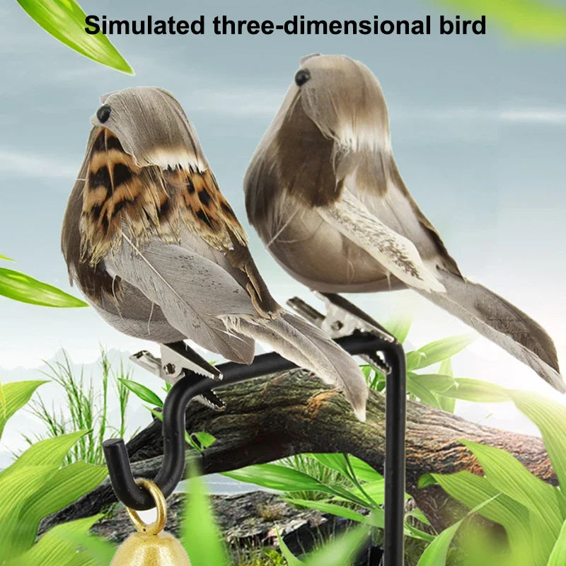 Artificial Feathered Clip-On Birds – Tree & Yard Ornaments Garden Bird Ornament Qme