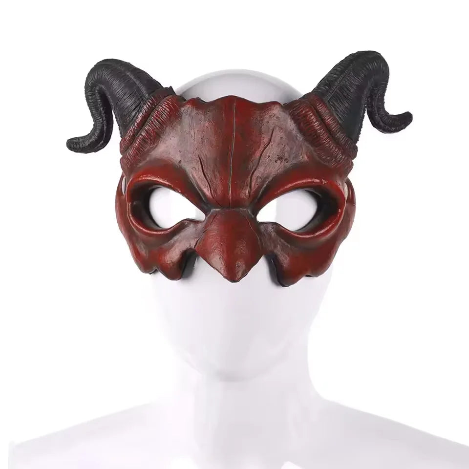 Devil Demon Bull Mask – Halloween Cosplay Masquerade Party Costume Mask Qst
