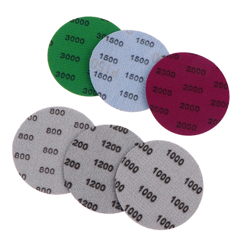 Wet Dry Sanding Discs 800–3000 Grit Hook & Loop | 75mm Sanding Disc Set Qme