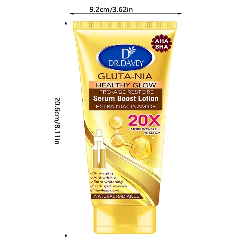 DR.DAVEY Gluta-Nia Body Lotion 300ml – Deep Moisturizing Cream Body Lotion Qst