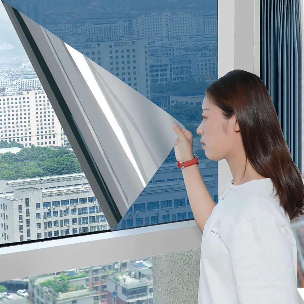 One-Way Mirror Window Film – UV Block & Thermal Insulation Window Privacy Film Qme