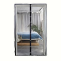 Magnetic Mosquito Screen Door Curtain – Black & Gold Slats Magnetic Door Screen Qme 1pc Black