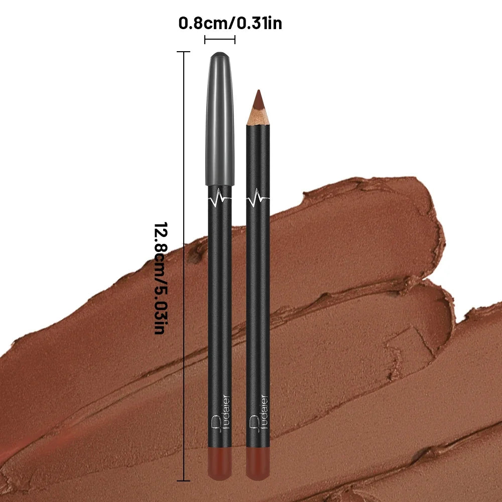 Luxury Matte Lip Liner – Long-Lasting, 6 Shades | Qme Matte Lip Liner Qme