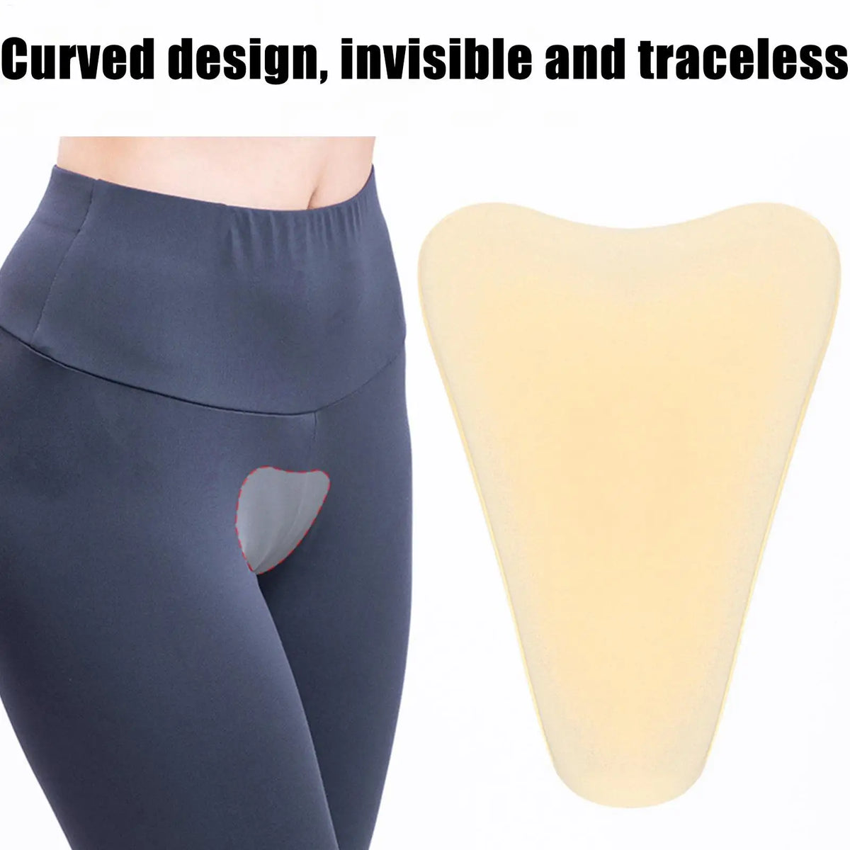 Women's Silicone Bikini Pad Seamless Adhesive Protector Sticker Silicone Bikini Pad Qme