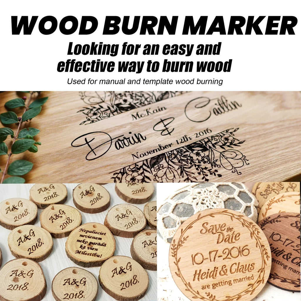 DIY Scorch Wood Burning Marker – Draw & Paint Wood Patterns Wood Burning Marker Qme