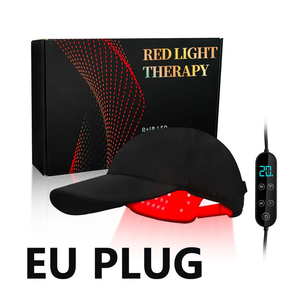 Vilnason 180 LED Red Light Therapy Hair Growth Cap 660/850/940nm LED Hair Growth Cap Qst 180 LEDS EU PLUG