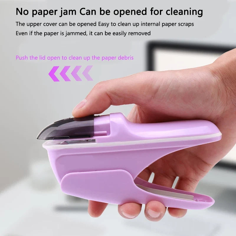 Stapleless Stapler – Binds Up to 8 Sheets | Home Office School Stapleless Stapler Qme