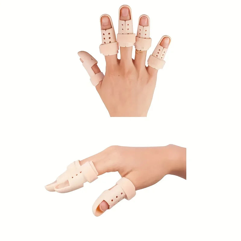 5-Pack Adjustable Finger Splint – Durable PE for Men & Women Finger Splint Qme