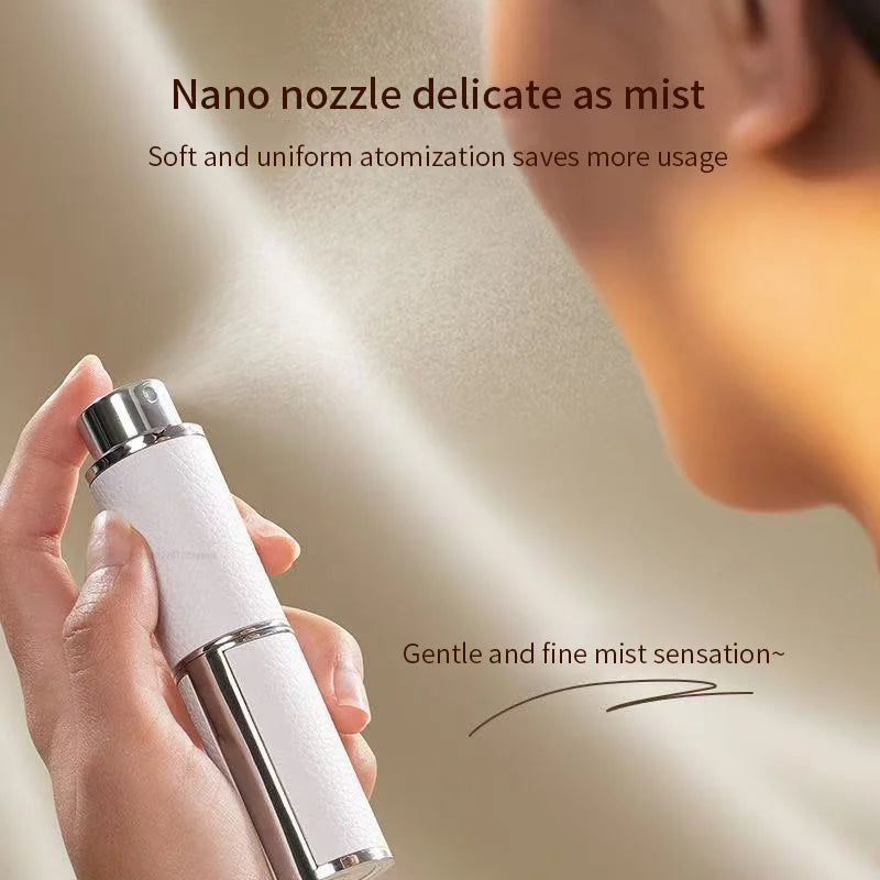 Leather Perfume Atomizer 8ml – Portable Refillable Spray Bottle Perfume Atomizer Qme