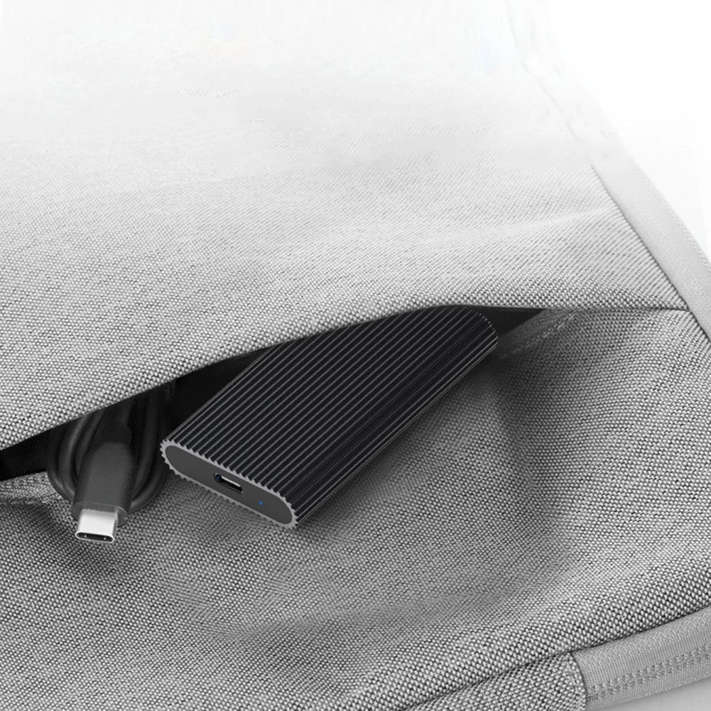 Blueendless M3T mSATA USB-C SSD Enclosure | Aluminum Case SSD Enclosure Qme
