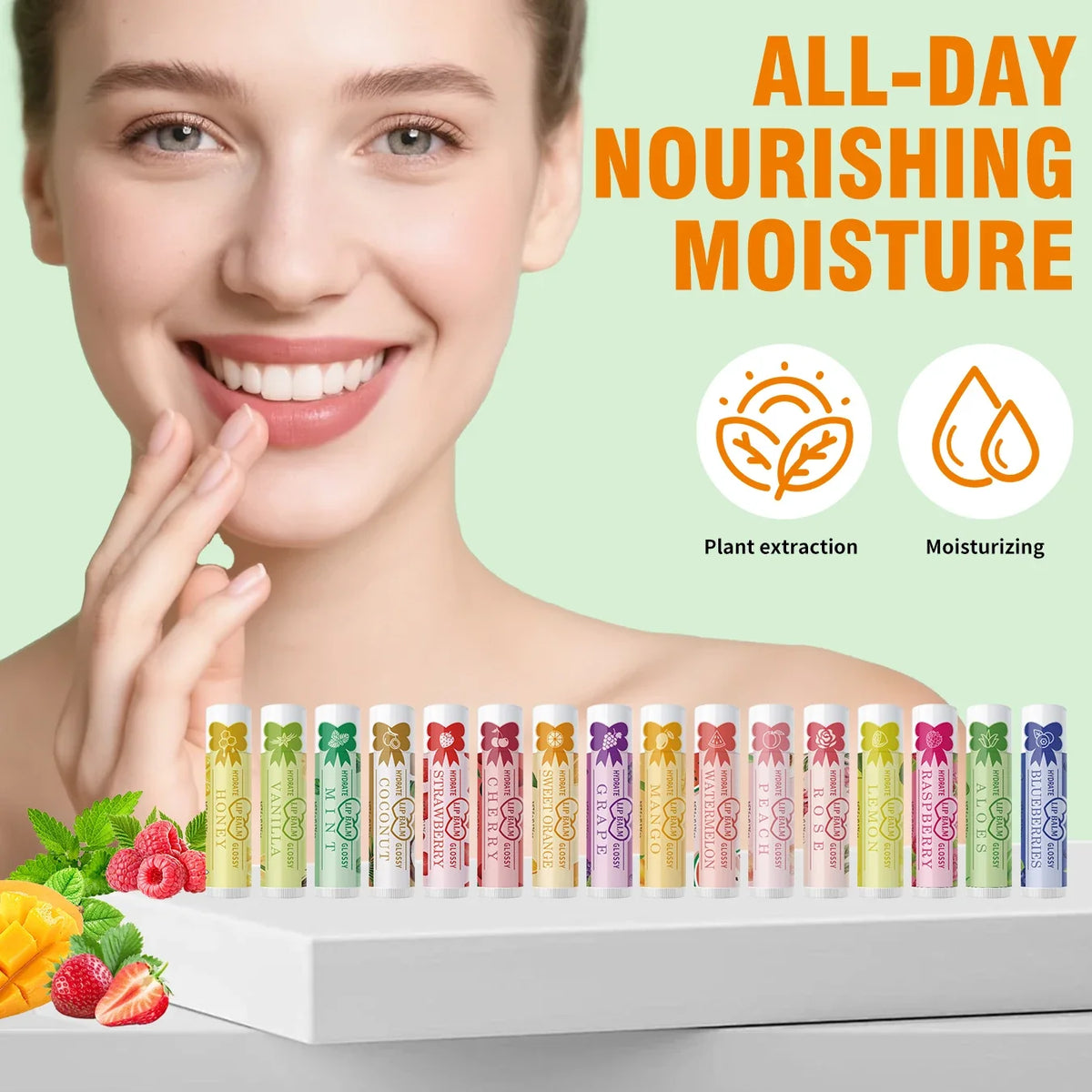 Qme Colored Lipstick Set – 16 Shades, Moisturizing Natural Finish Lipstick Set Qme