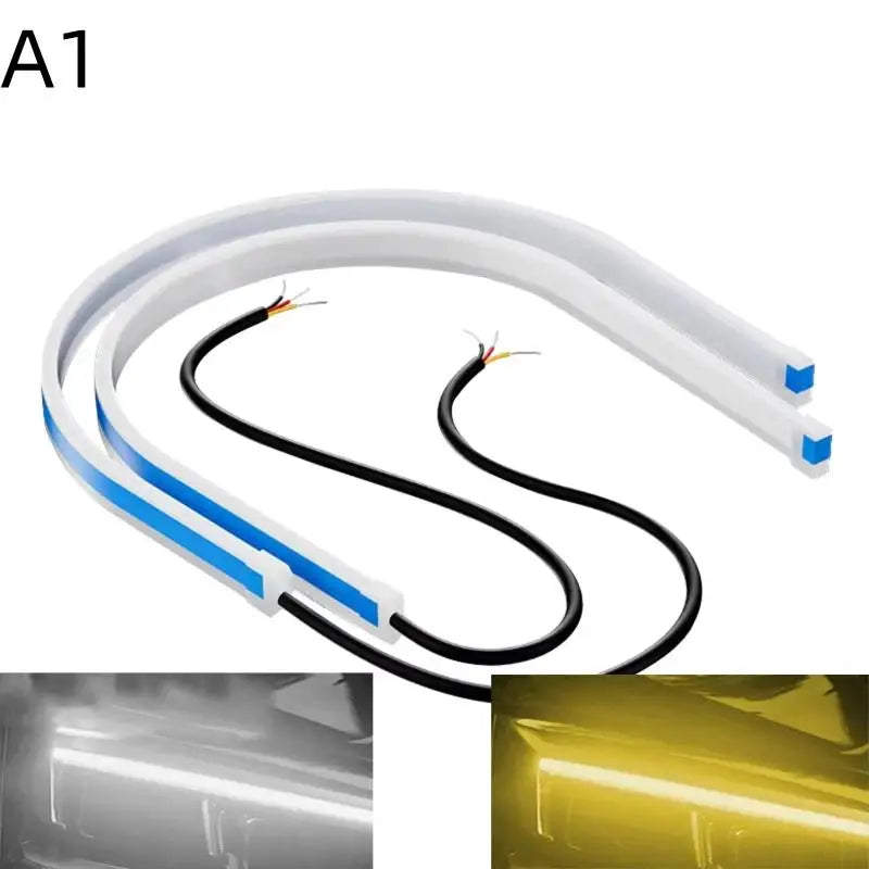 Flexible Waterproof Car DRL LED Strip – Universal Headlight Car DRL LED Strip Qme A1