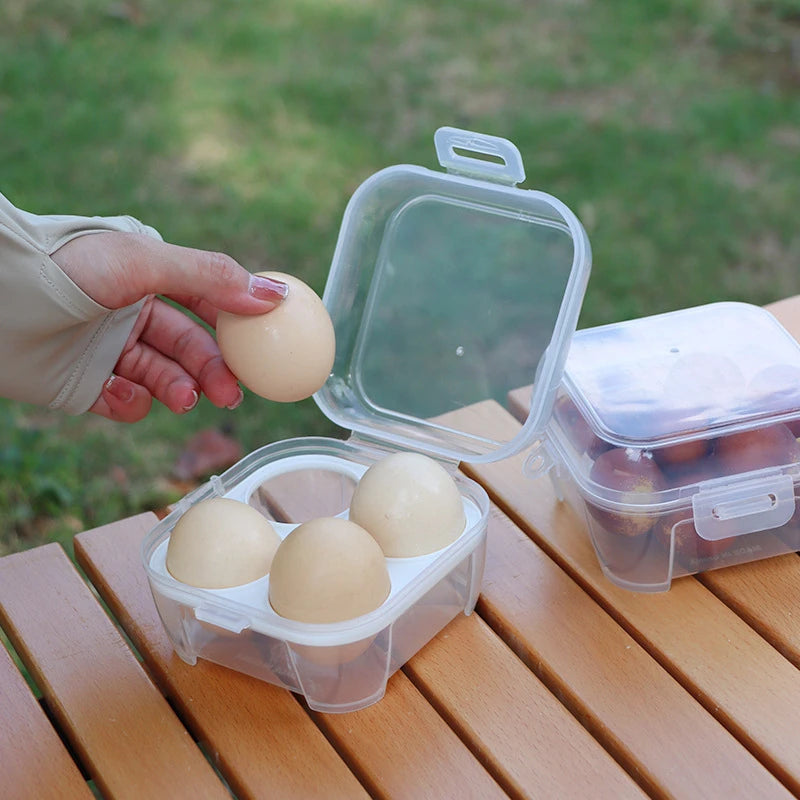 Shockproof Portable Egg Storage Box – 3/4/8 Grid Egg Tray Egg Storage Container Qst