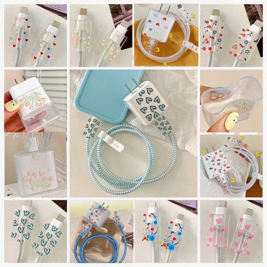 Silicone Charger Protector Case for iPhone 13 & 14 | 8 Colors Charger Protective Case Qme