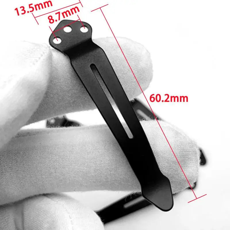 TC4 Titanium Knife Clip for ZT0620 ZT0630 & Benchmade Knife Pocket Clip Qst
