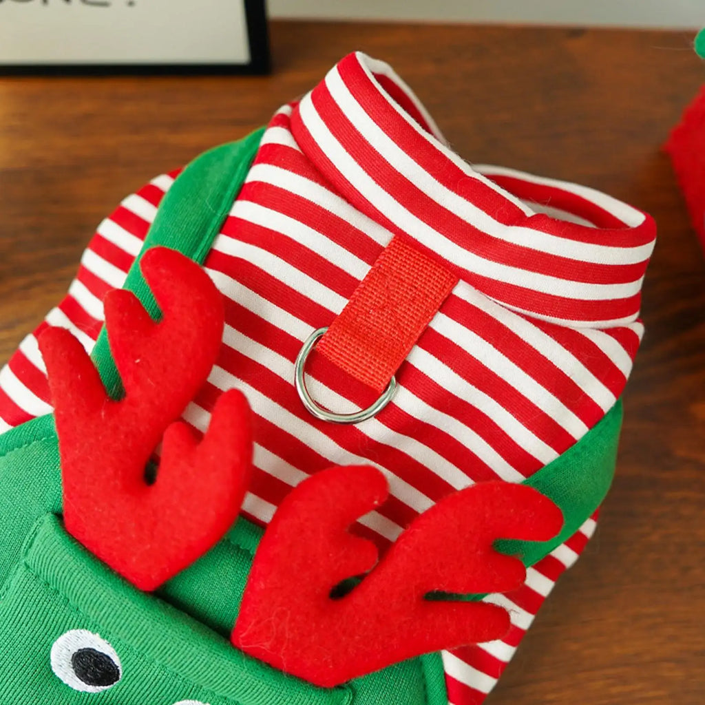 Christmas Reindeer Costume for Dogs & Cats | Holiday Pet Outfit Pet Holiday Costume Qme