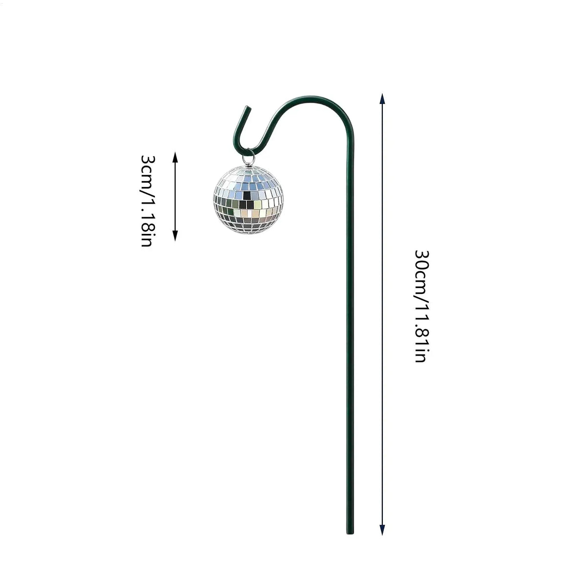 Disco Ball Plant Stakes 5-Piece Mirror Globe Garden Ornaments Garden Stake Ornament Qme