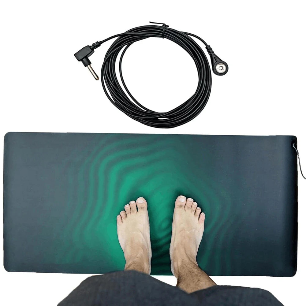 Grounding Mat 25x68cm Better Sleep & Energy – 15ft Cord Grounding Earthing Mat Qst 25X68CM