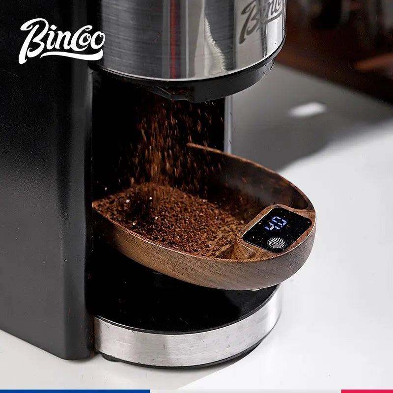 Bincoo Intelligent Electronic Scale Kitchen Scale Professional Coffee Scale Portable Bean Tray Precise 0.1g Weight Rechargeable Qst