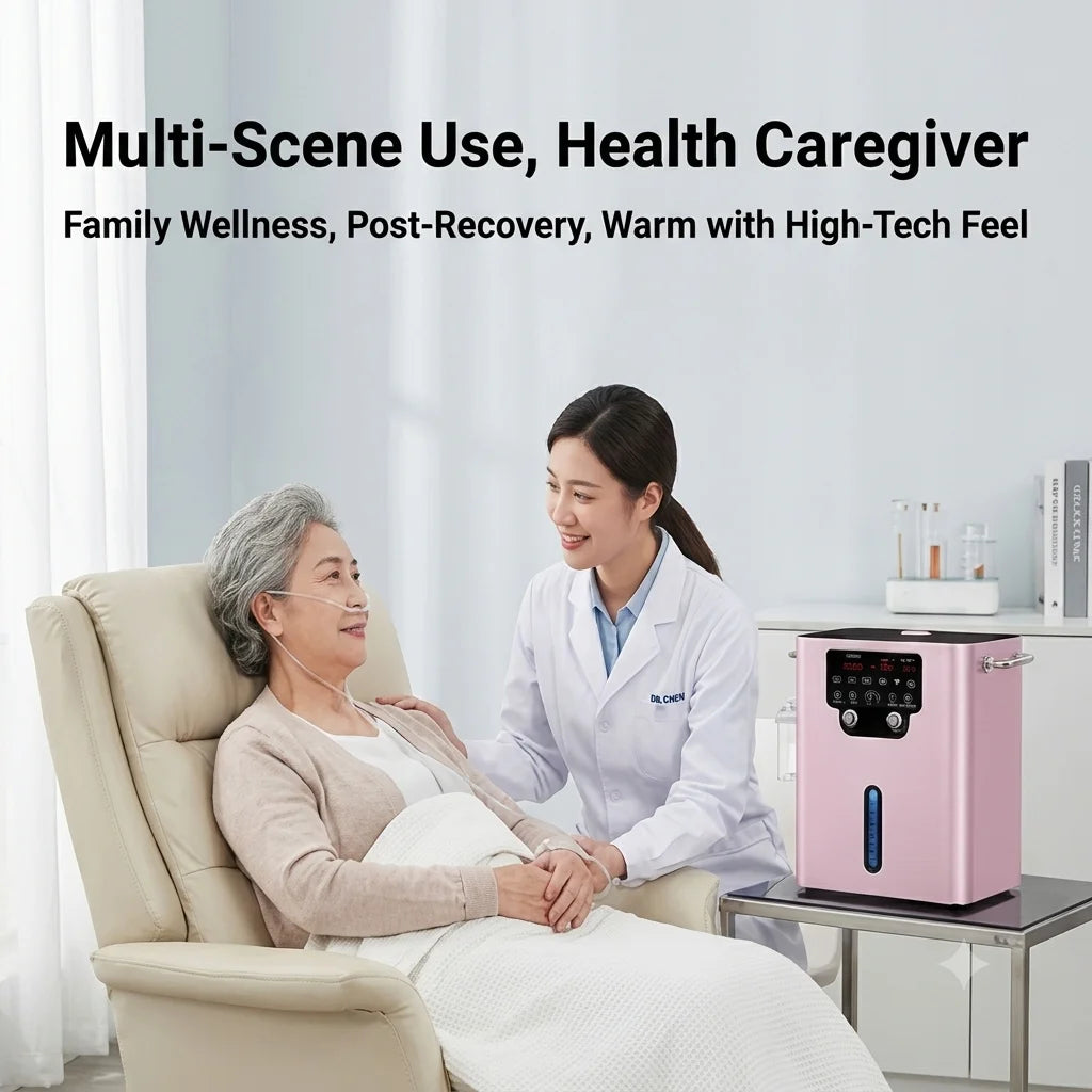 Suyzeko 1500ml/min Hydrogen Inhalation Machine SPE PEM HHO Generator Hydrogen Inhalation Machine Qst
