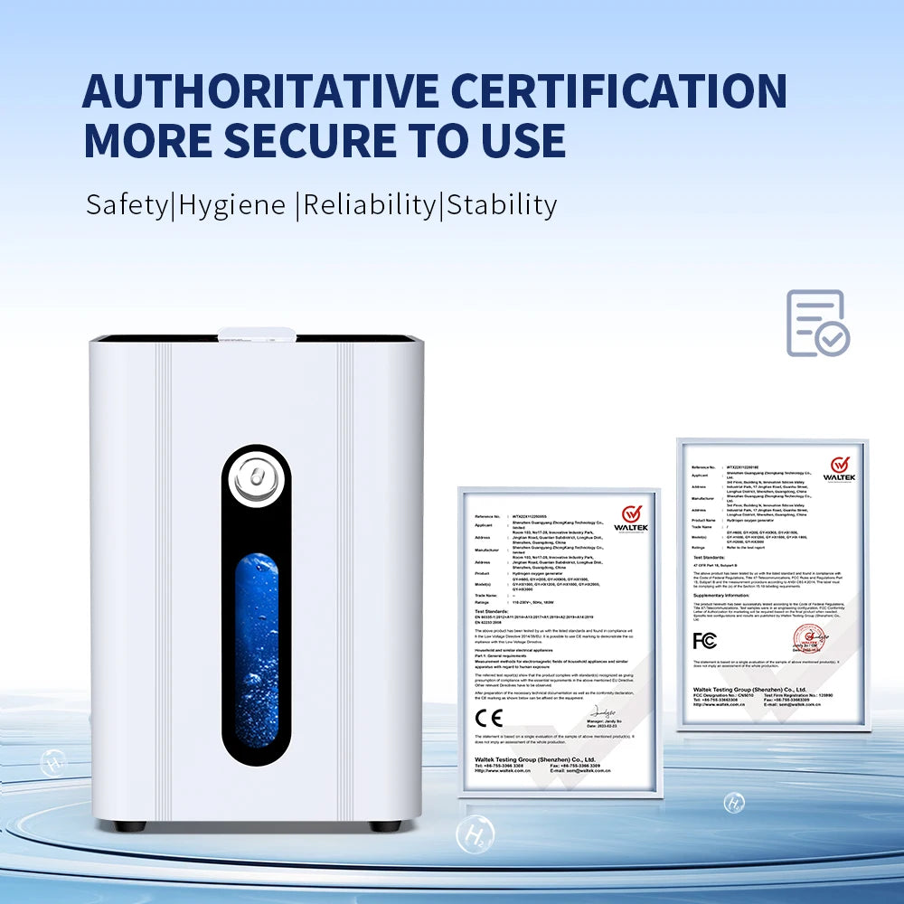 Suyzeko 150ml/min SPE PEM Hydrogen Generator – 99.98% Purity Hydrogen Inhalation Machine Qst