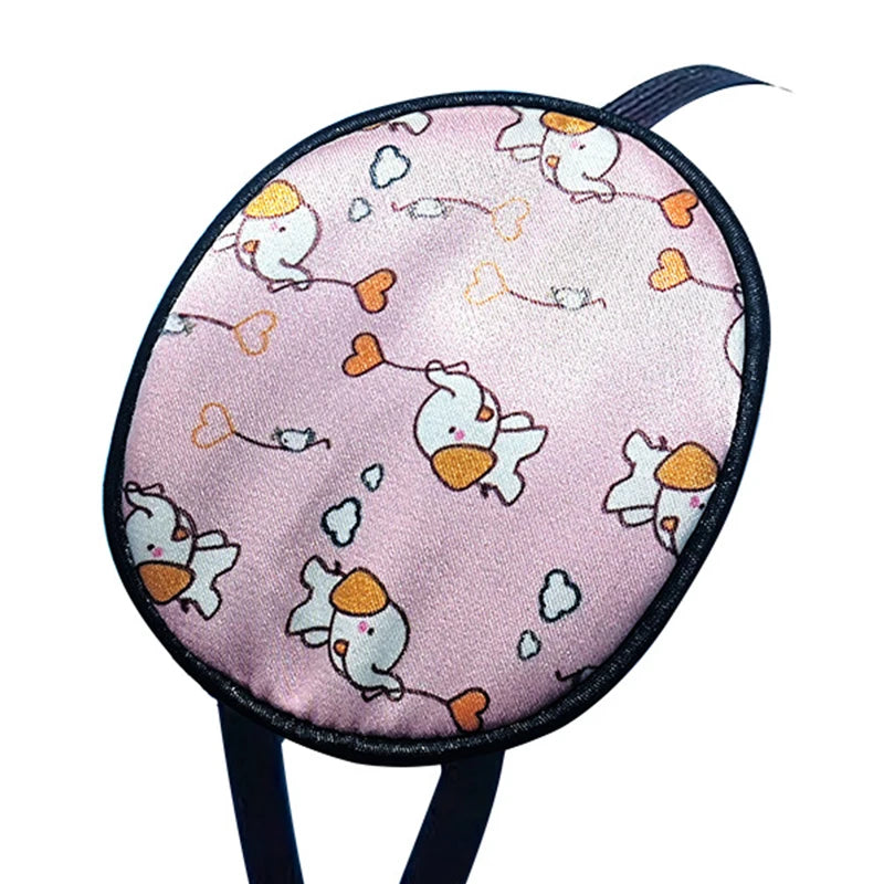 Cute Kids Silk Eye Patch – Single Eye Occlusion Eyeshade Children's Eye Patch Qst