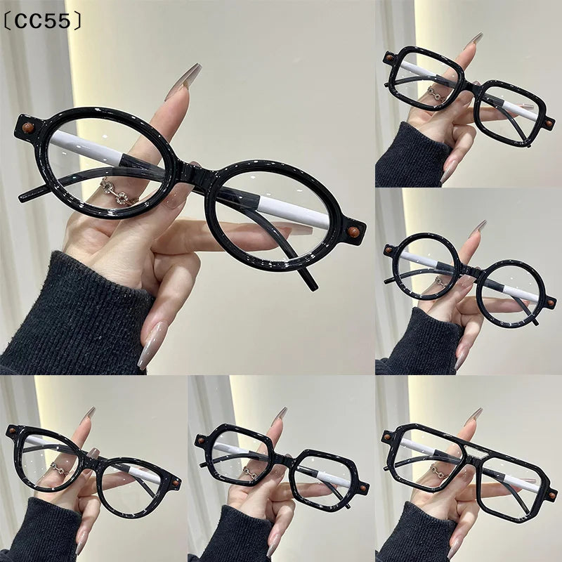 Retro Black Frame Clear Lens Fashion Eyeglasses – Unisex Fashion Eyeglasses Qst