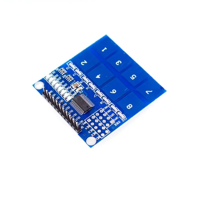 TTP223 Capacitive Touch Sensor Module – 1, 4, 8 & 16 Channel Touch Sensor Module Qme TTP226 8 way