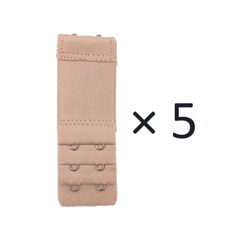Women's Bra Extender Elastic Hook Clip & Strap Expander Bra Extender Qme dark skin one size