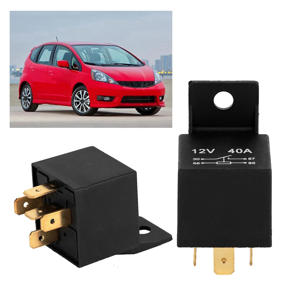 12V 5-Pin 30A/40A Weatherproof Car Relay – Waterproof Auto Automotive Relay Qme