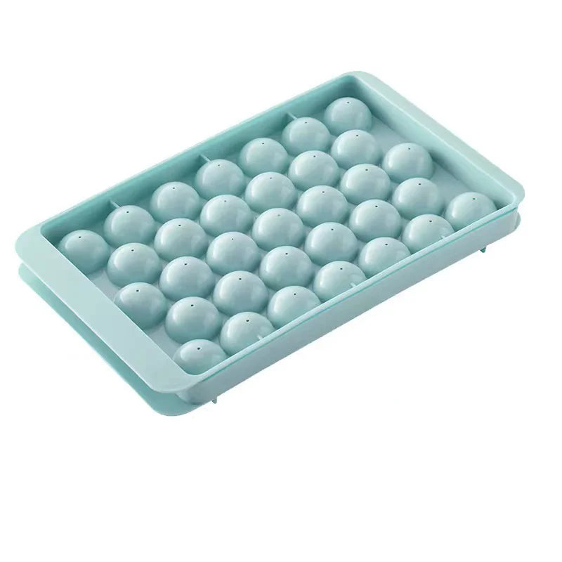 33-Ball Sphere Ice Cube Tray – Round Ice Mold for Whiskey Ice Cube Mold Qst Blue