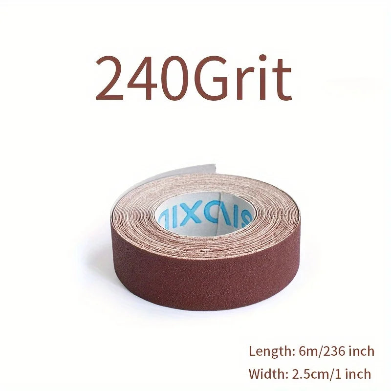 Emery Cloth Sandpaper Roll 150 240 320 400 Grit – Metal & Wood Abrasive Sanding Roll Qme