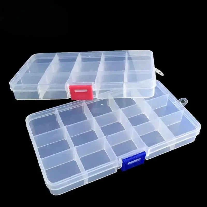 24-Grid Plastic Storage Box – Bead, Screw & Parts Organizer Parts Storage Organizer Qme
