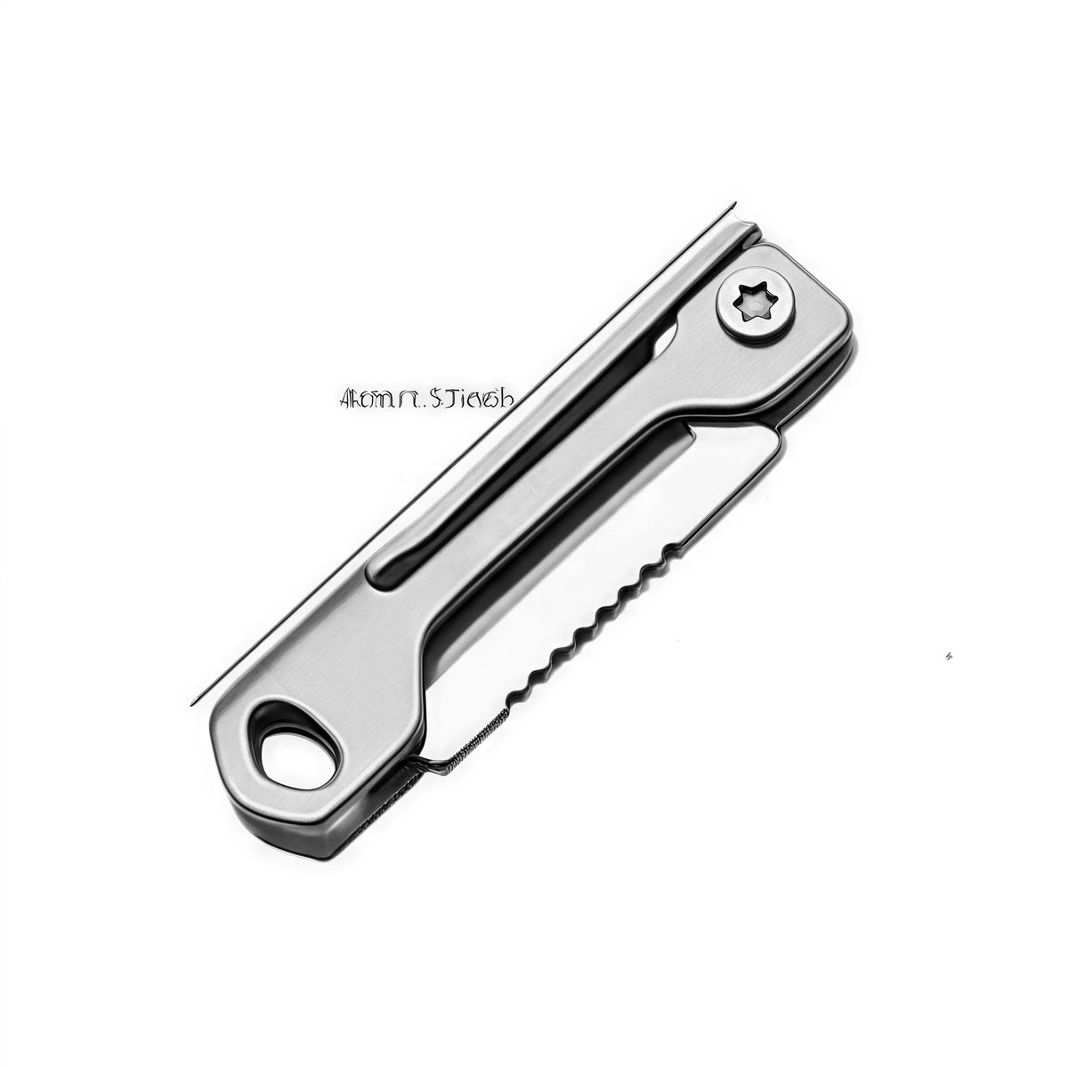 Stainless Steel Mini Folding Knife Multitool EDC Pocket Tool Folding Pocket Multitool Qme Silver