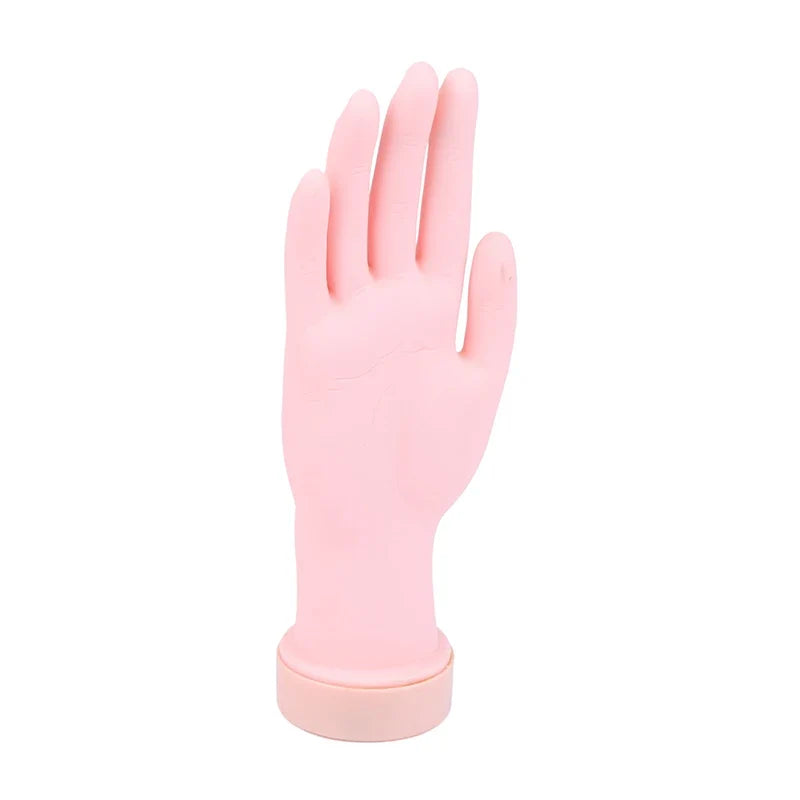 Silicone Nail Art Practice Hand & Fake Foot Display Model Nail Art Practice Model Qme