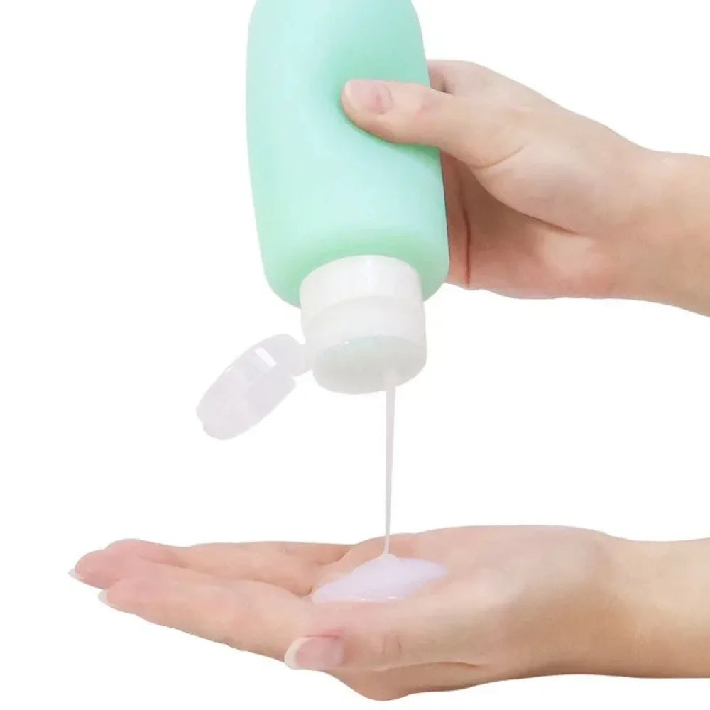 200ml Silicone Refillable Travel Bottle – Shampoo, Lotion & Gel Refillable Travel Bottle Qme
