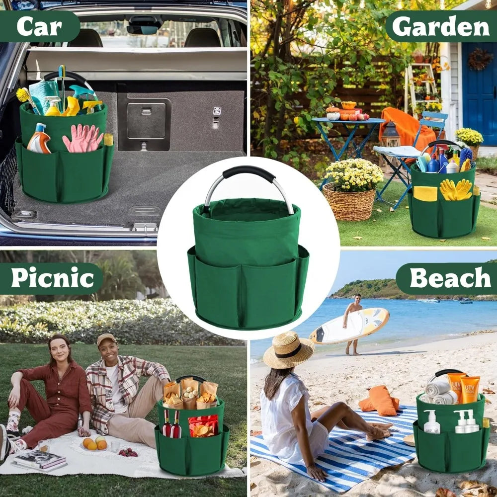 17L Foldable Storage Bucket 600D Oxford Cloth Tool Organizer Foldable Storage Organizer Qme