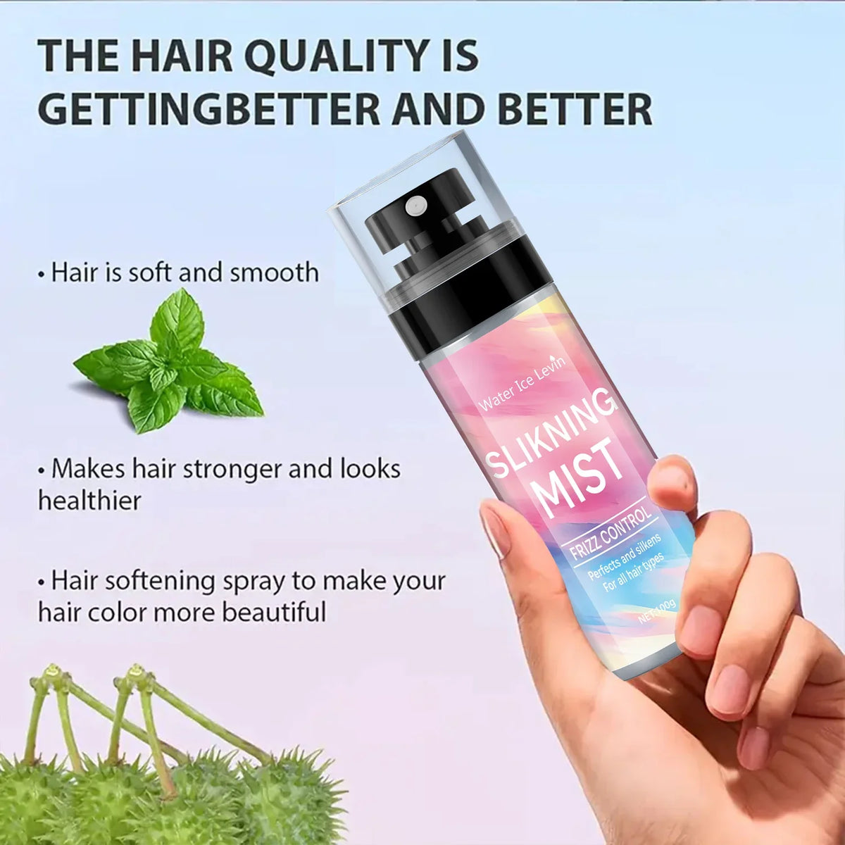 Natural Hair Care Spray – Residue-Free Volume & Styling Hair Styling Spray Qme
